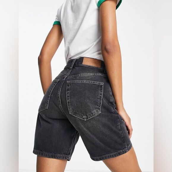 NWOT high rise Bermuda Shorts Women Size 6 - Picture 2 of 14